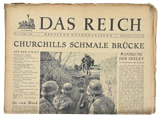 German Newspaper “Das Reich” January 1942
