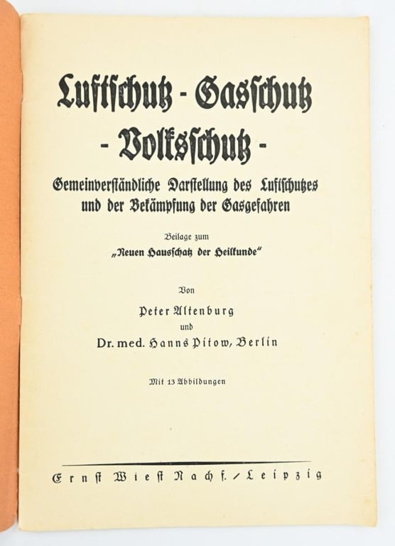 German Luftschutz Booklet