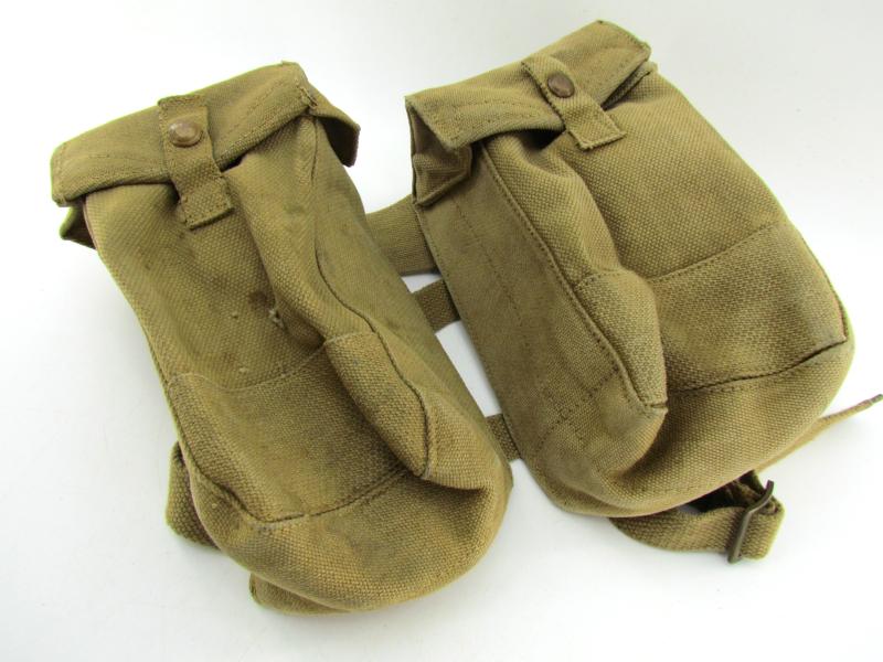 British WWII Basic Pouches with Straps