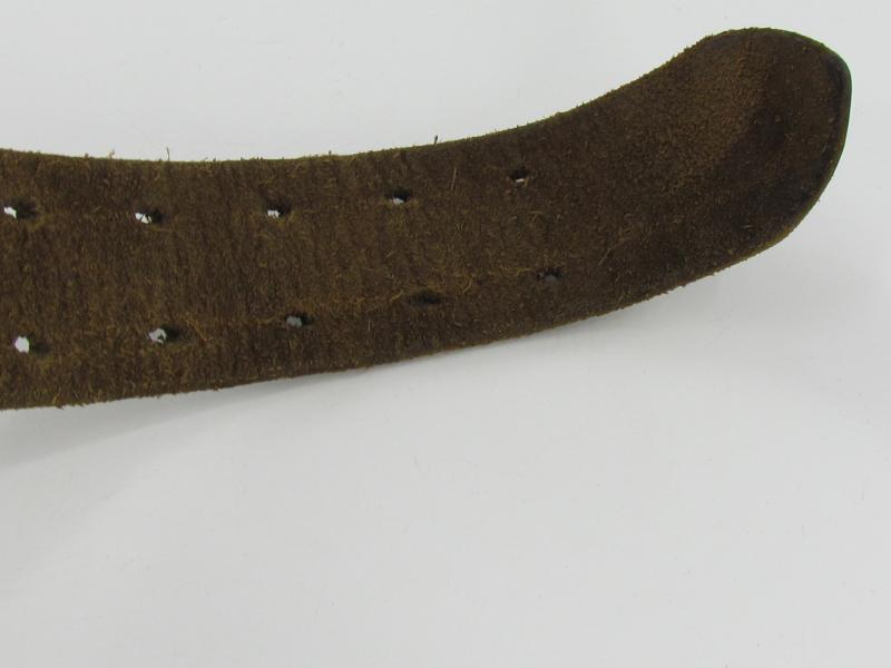 WH/LW Brown Officer ‘Zweidorn’ Double Claw Belt