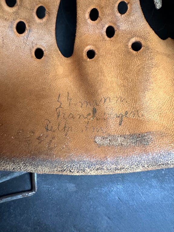 EX SD SS Helmet Named "SS mann Franeh Yrgen"