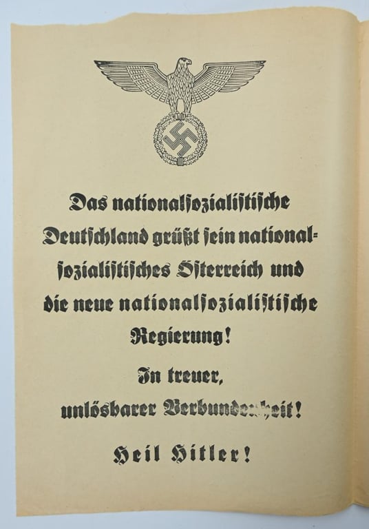 German annexation of Austria Flyer