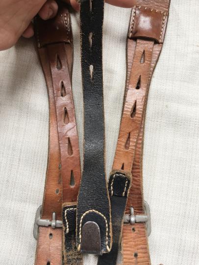 WH (Heer) Leather Y-Straps -1942-