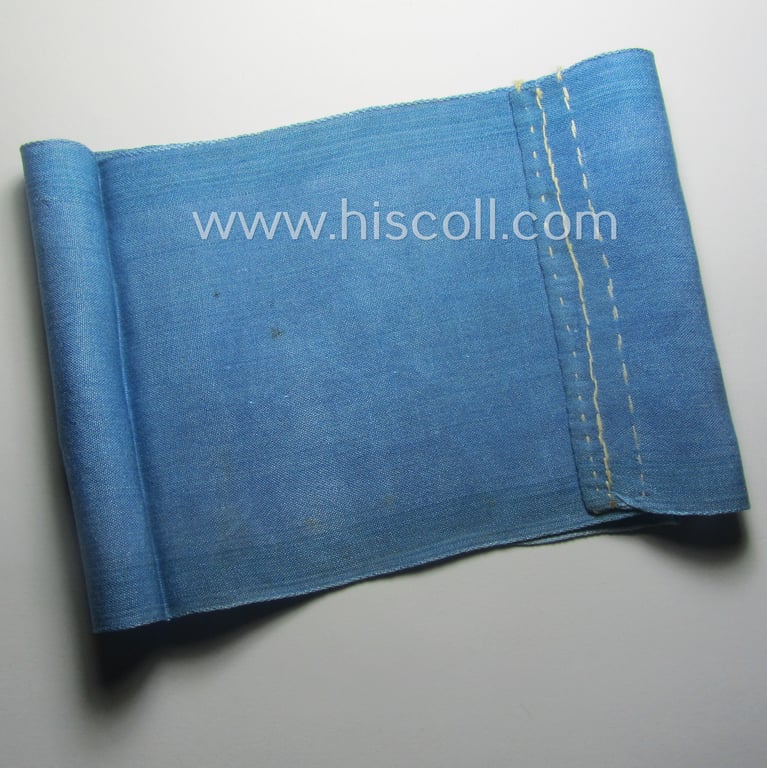 Light-blue-coloured and neatly 'BeVo'-woven, so-called: RLB (or: 'Reichsluftschutzbund') 'Amtsträger'-armband depicting the typical 'RLB'-logo (without lettering)