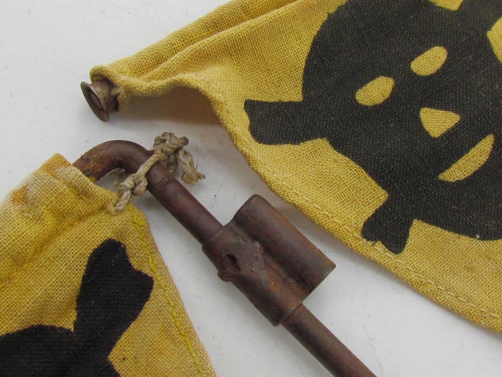 Wehrmacht Gas Warning Flags – Gaswarnfähnchen – Set of Six