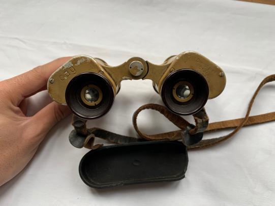 German WW2 Tan 6x30 Binoculars
