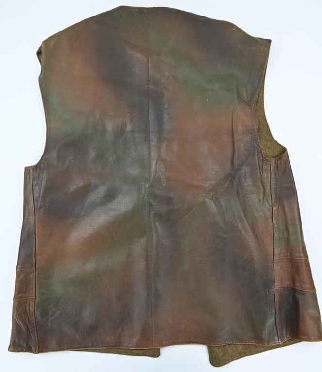 British WW2 Leather Jerkin Camouflaged 1944