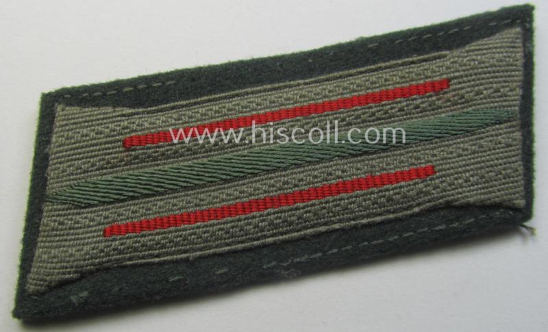 Pair of pre-war-period, WH (Heeres) 'M36' (ie. 'M40'-) type collar-patches (ie. 'Einheitskragenspiegel'): 'Soldat der (Sturm)Artillerie-Trpn.'