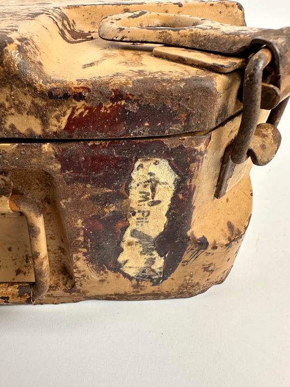 WW2 German WH Tellermine Tropical Camo Carrying Case "tan"1942