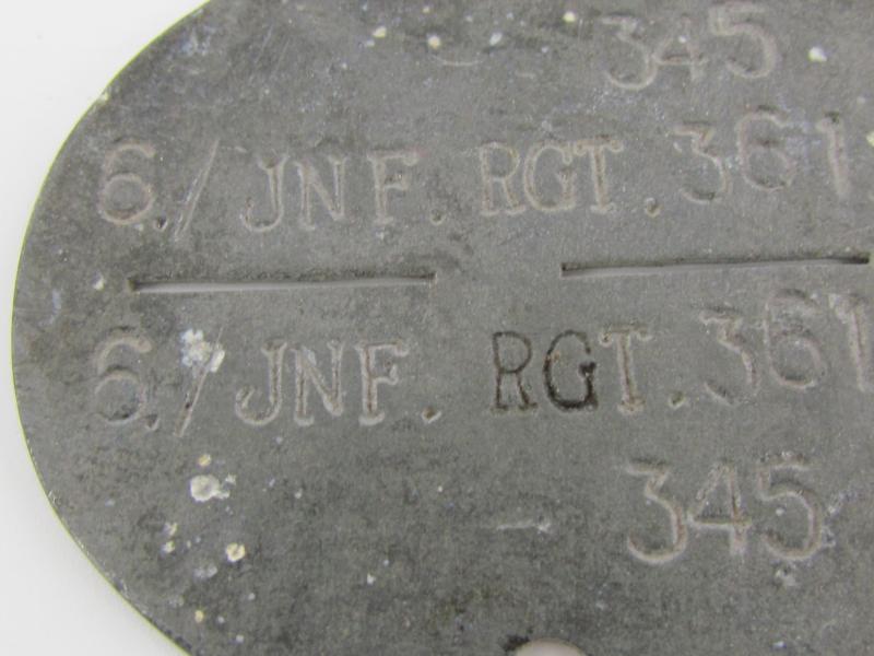 Erkennungsmarke 6/inf.REGT.361 Afrika ( Very Rare )