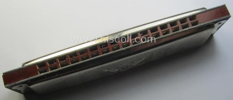TR-era- (ie. 'Deutsche Wehrmacht'-) related harmonica entitled: 'Wenn wir Marschieren' that came stored in its original and/or carton-based box ie. etui