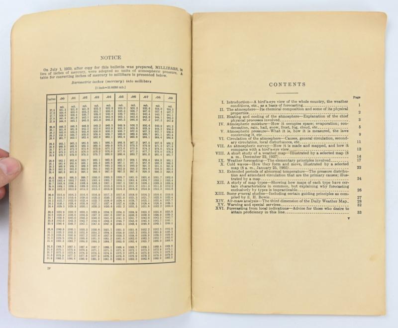 US WW2 Weather Forecasting Manual 1940