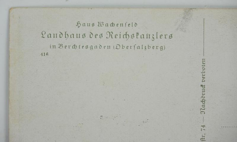 German Third Reich Era Postcard 'Der Berghof'