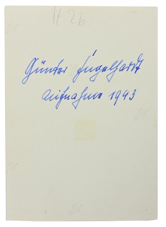 Signature of Wehrmacht (Heer) KC Recipient 'Günter Engelhardt'