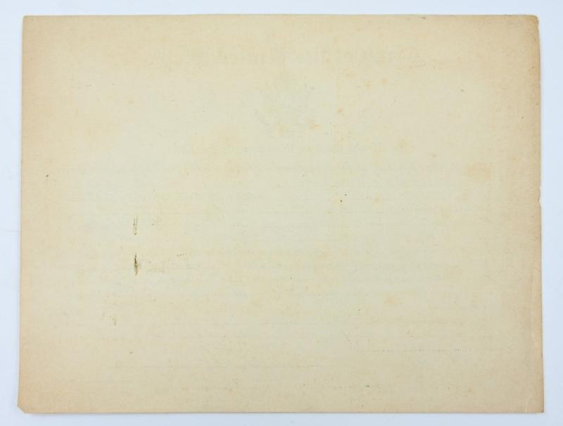 US WW2 Promotion Certificate Cpl. Allen L. Johnson 504th MP Battalion