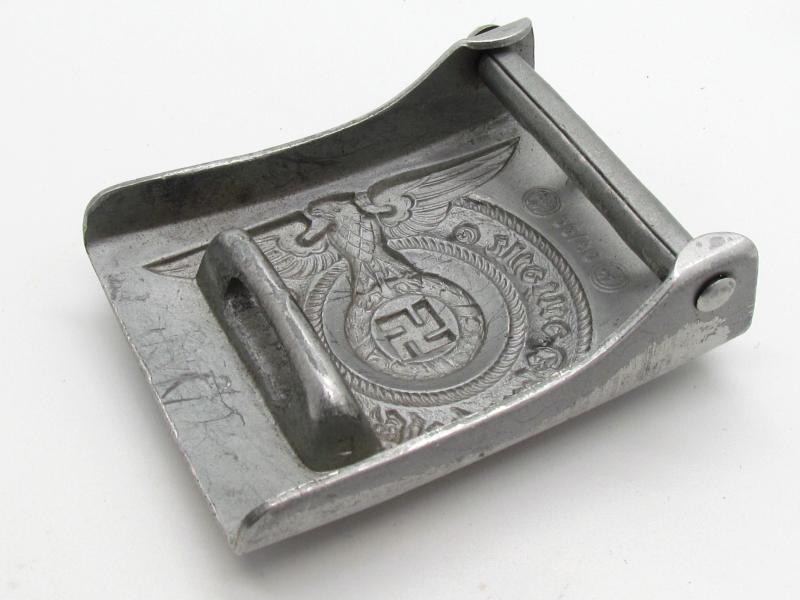 Waffen-SS Aluminum Belt Buckle - RZM 36/40 SS