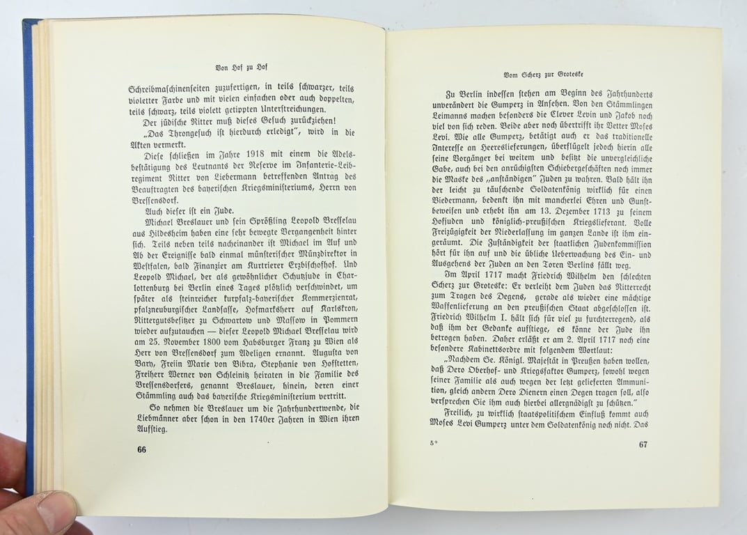 German Book: Hofjuden issued by Julius Streicher
