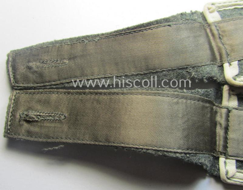 Pair of later-war-period, so-called: 'M44'-pattern, 'simplified' WH (Heeres) EM-type shoulderstraps: 'Soldat der Infanterie-Trpn.'