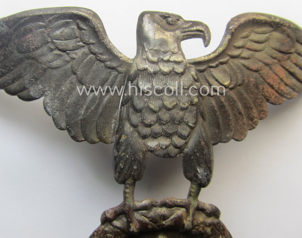 Attractive - and early-period! - metal-based eagle-device as was specifically intended for usage onto the various N.S.K.K.-related 'Motorrad Sturzhelmen' (ie. motorcycle helmets)