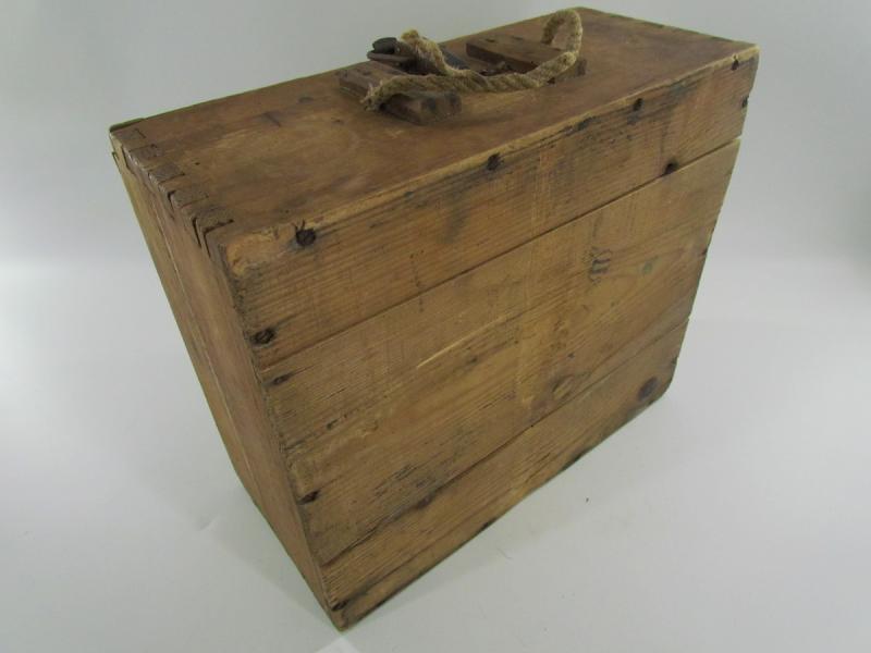 German Wooden Ammunition Box