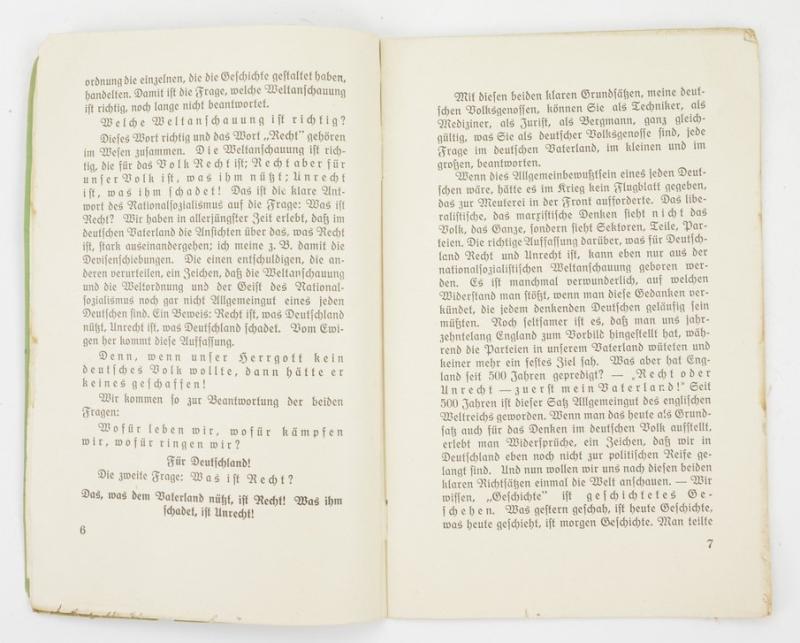 German Third Reich Propaganda Booklet