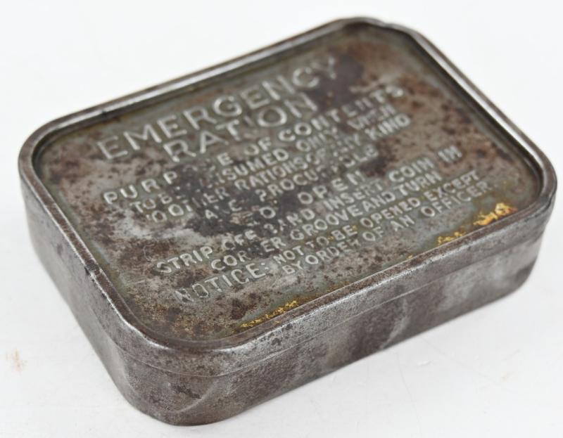 British WW2 Emergency Ration Tin Can