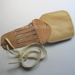 Natural-coloured- and/or genuine leather-based etui (ie. 'Tragetasche') as...