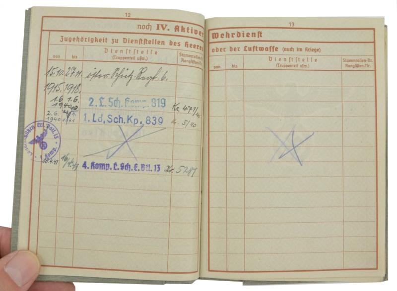 German WH Wehrpass with Cover 'Albert Fuchs'