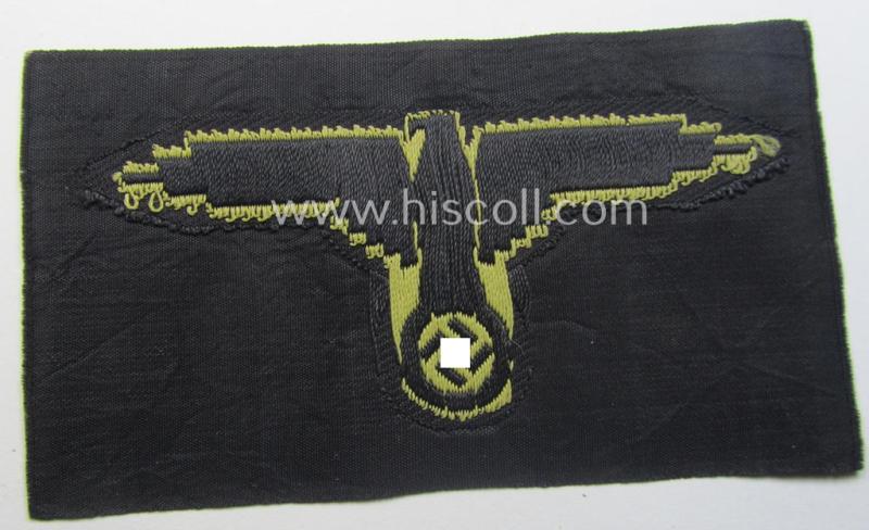 'SS' (ie. 'Waffen-SS') 'BeVo'-woven, EM- (ie. NCO-pattern) tropical-styled arm-eagle (ie. 'Tropen-Ärmeladler für Mannschaften u. Unterführer der Waffen-SS')