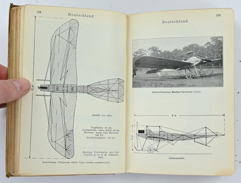 German WW1 Pocketbook 'Airplane Identification' 1914
