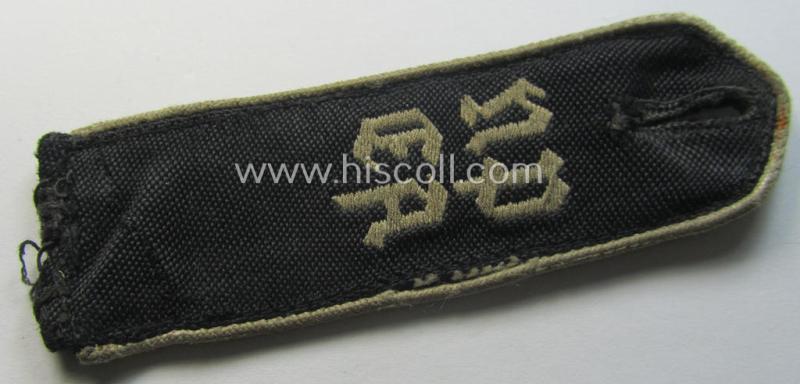 Single, typical white-piped 'NPEA'- (ie. 'Nationalpolitische Erziehungsanstalten' or: 'NAPOLA') shoulderstrap for a student (ie. 'Hitlerjunge')