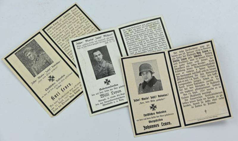 German WH Deathcard Set 'Family Leven'