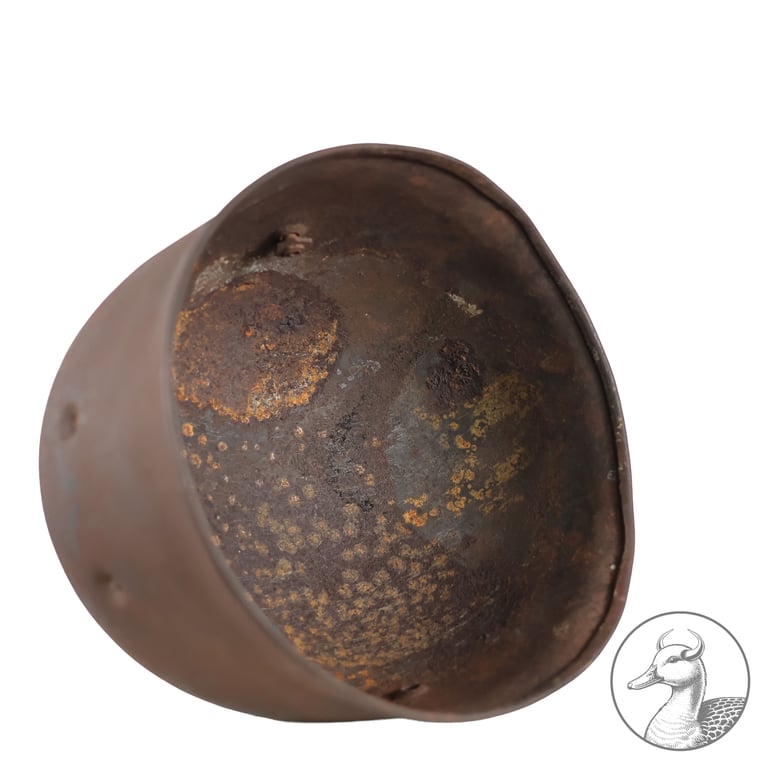 Stahlhelm Fallschirmjäger Glocke Scheunenfund