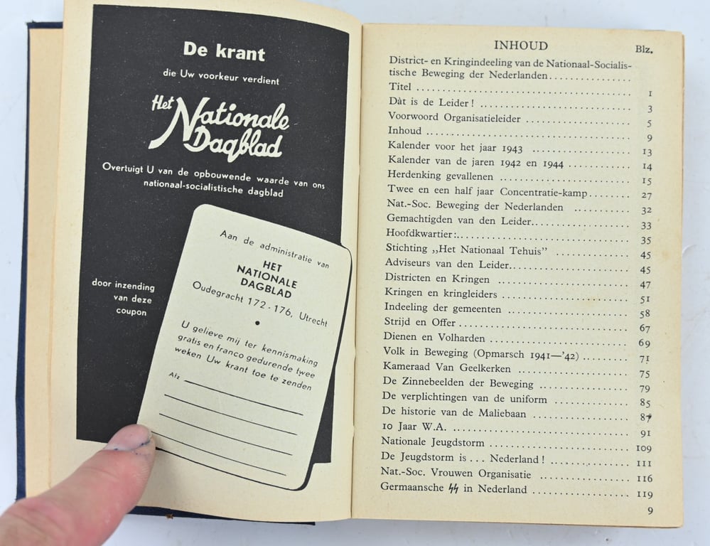 Dutch NSB Almanak 1943