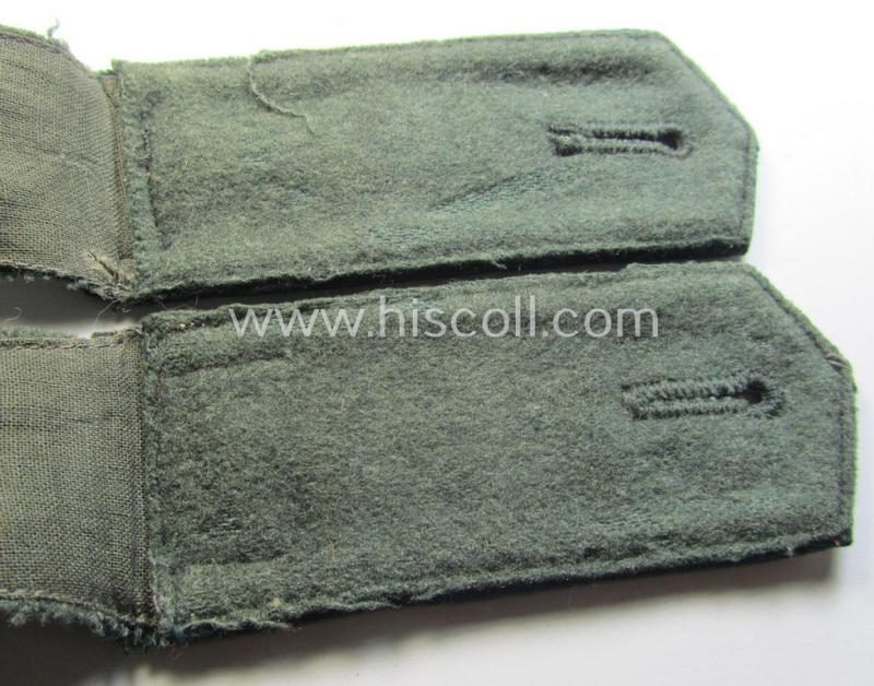 Pair of WH (Heeres) 'cyphered' NCO-type shoulderstraps: 'Uffz. des Wehrersatzdienstelle im Wehrkreises XII'