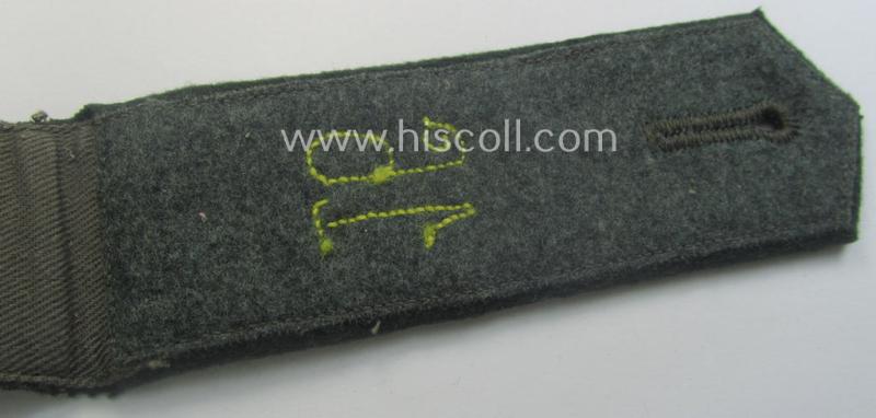 Single, WH (Heeres) EM-type 'cyphered' shoulderstrap: 'Soldat des Nachrichten-Abteilungs 16'