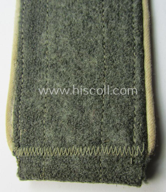 Neat - regrettably single but nevertheless scarcely encountered! - WH (Heeres) later-war period- (ie. 'simplified'- ie. 'M44-'-pattern-) EM-type shoulderstrap as was intended for (and used by!) a: 'Soldat der Infanterie-Truppen'