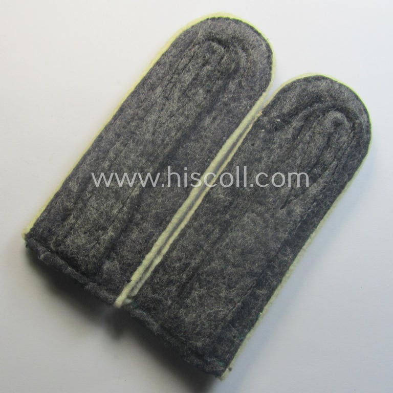 Pair of WH (Heeres) neatly 'cyphered', 'M40'-pattern (privately-purchased) NCO-type shoulderstraps: 'Oberfeldwebel des Infanterie-Rgts. 76'