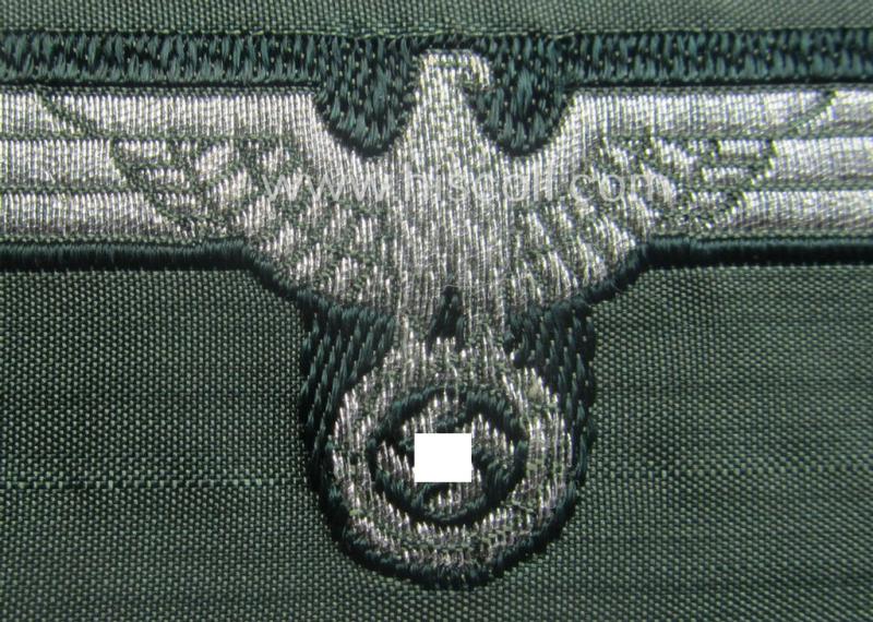 WH (Heeres) 'flatwire'-woven 'Offiziersadler für Schiffchen o. Knautschmütze'