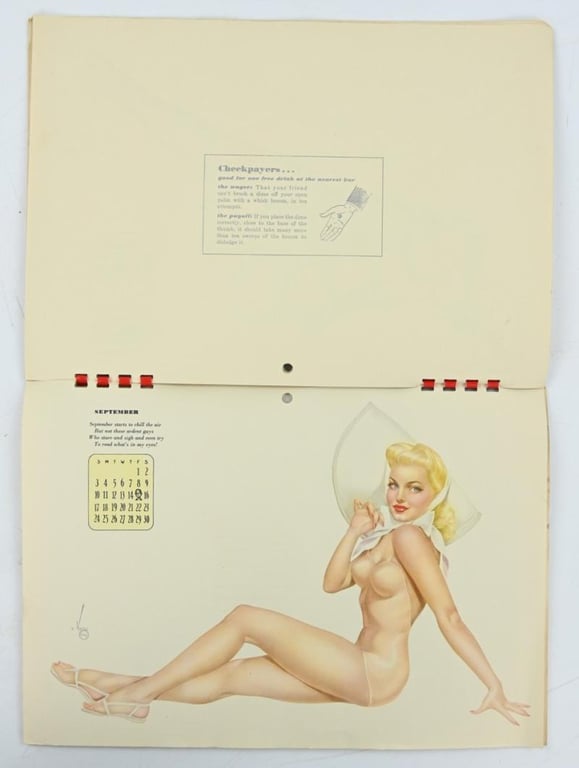 US WW2 Pin-Up Kalender 1943