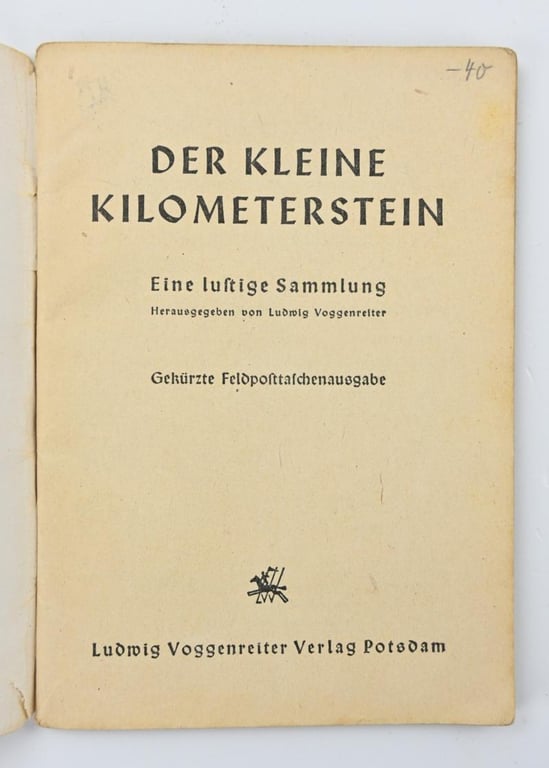 German Hitler Youth Songbook