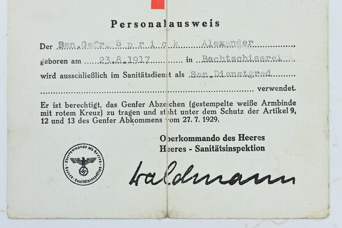 German DRK Memberpass  1940