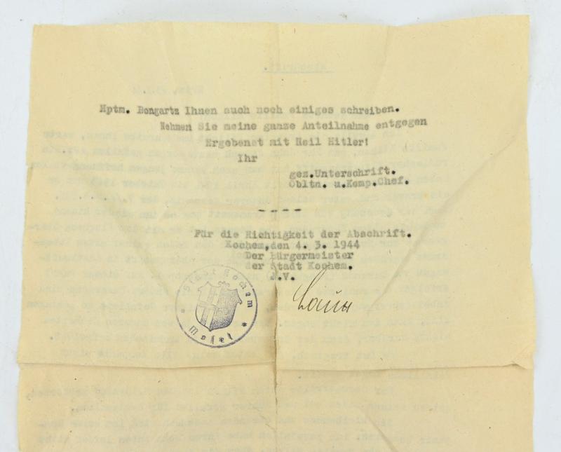 German WH KIA Letter 'Krim A.N.R. 596'