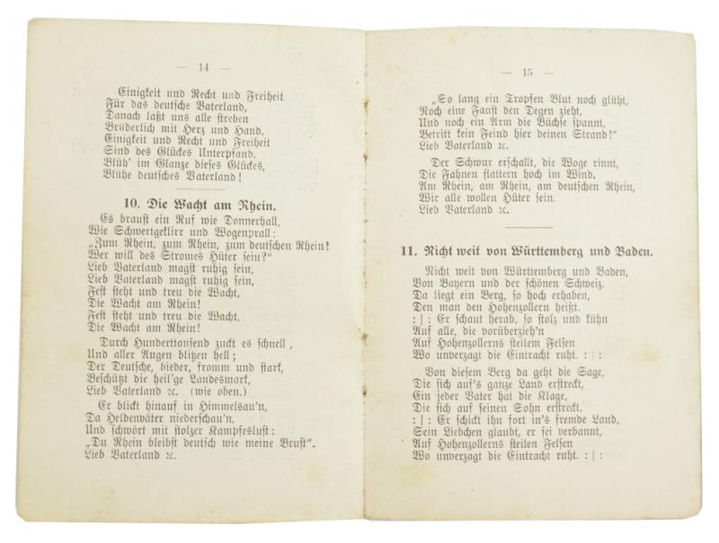 German WW1 Pioneer Song Book