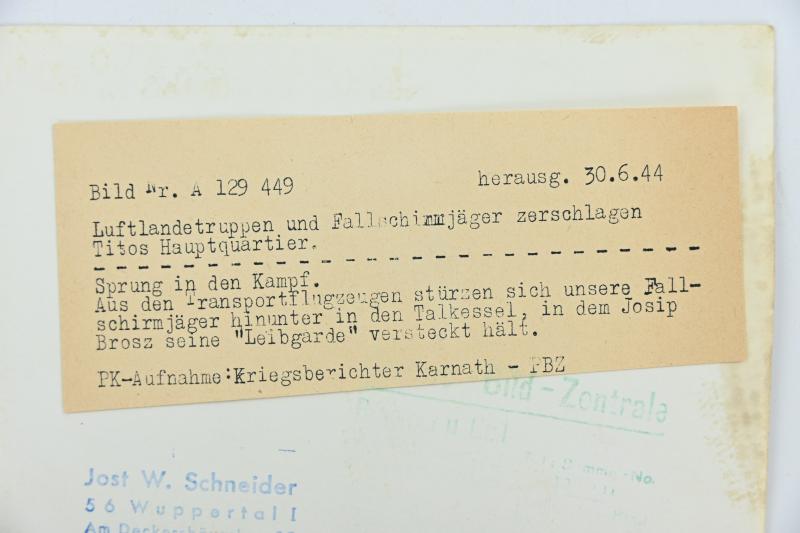 German LW Pressphoto 'Tito'