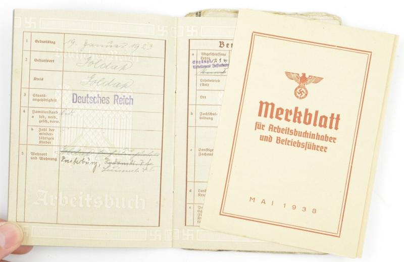 German Third Reich Workers Pass