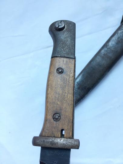 K98 Combat Bayonet with Leather Frog