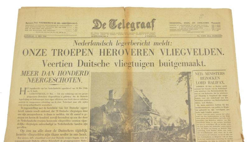Dutch Telegraaf Newspaper 11 May 1940