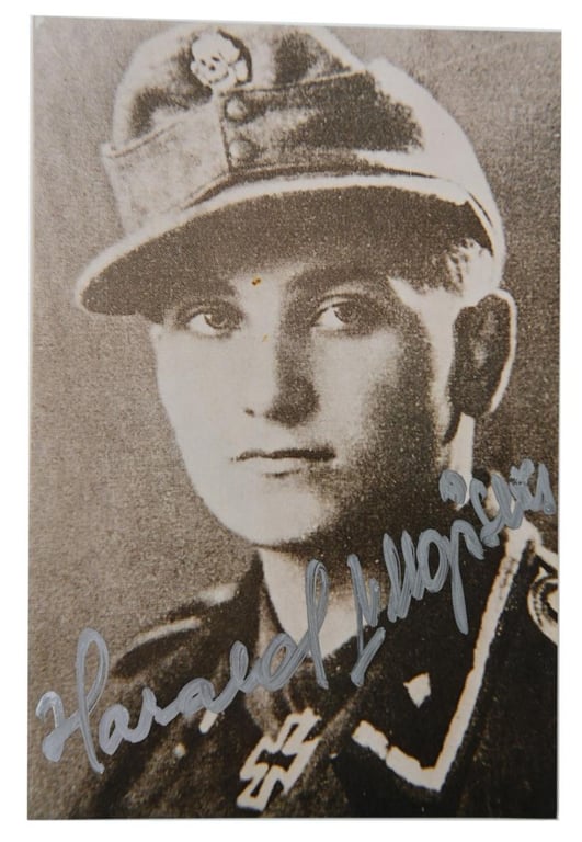 Signature of Waffen-SS KC Recipient 'Harald Nugiseks'