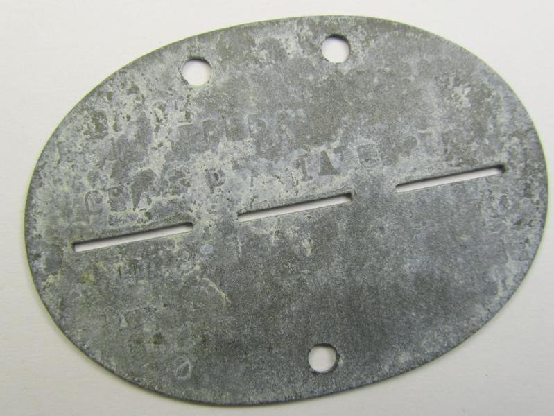 Interesting, zinc- (ie. 'Feinzink'-) based, female-staff-related ID-discs (ie. 'Erkennungsmarken') bearing all four the stamped unit-designation: 'Gen. z.b.V. IV Ers.D. - Betr.Helferinnenschaft' (being all four coming in a 'mint' condition)